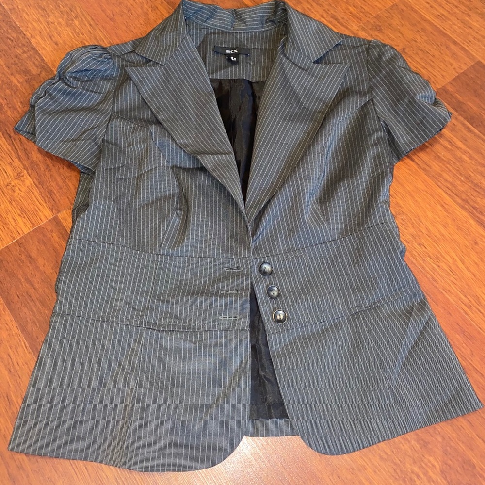FITTED STRIPPED BLAZER